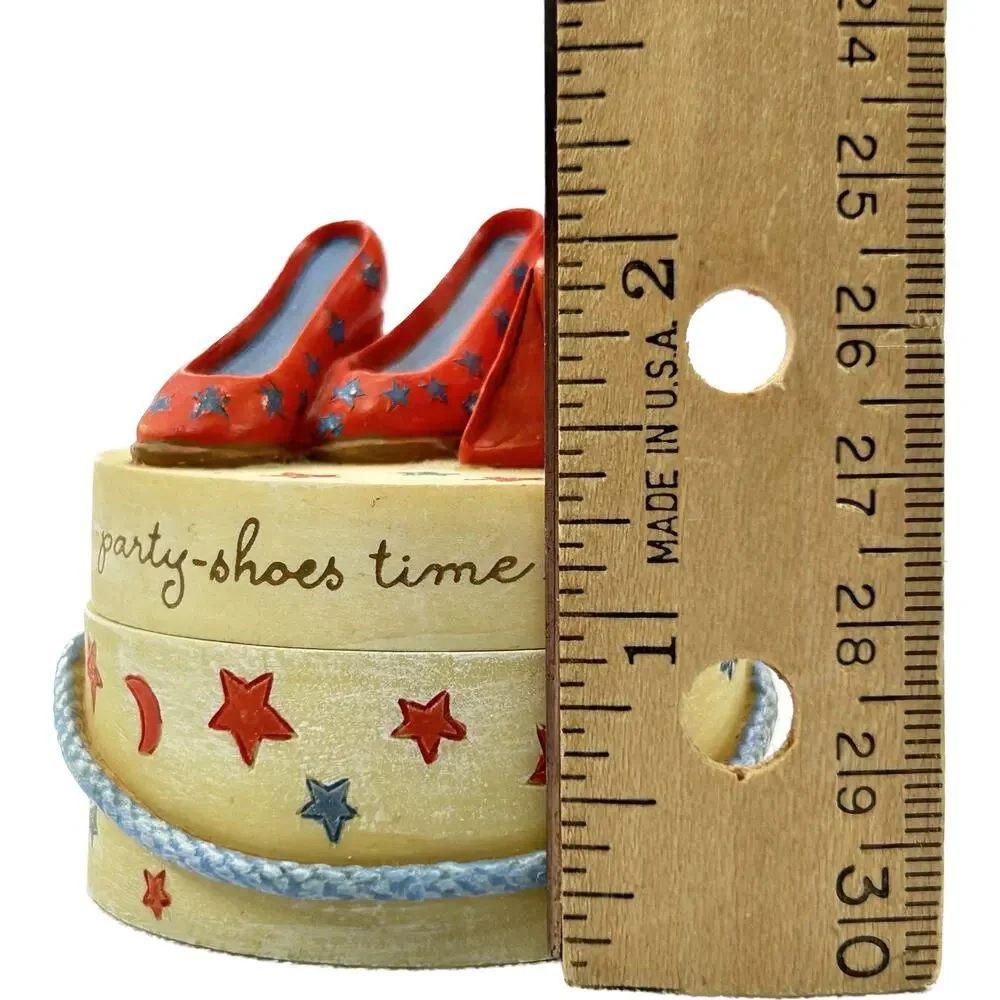 Hallmark Marjolein‎ Bastin Party Shoes Trinket Box with Rubber Stamp